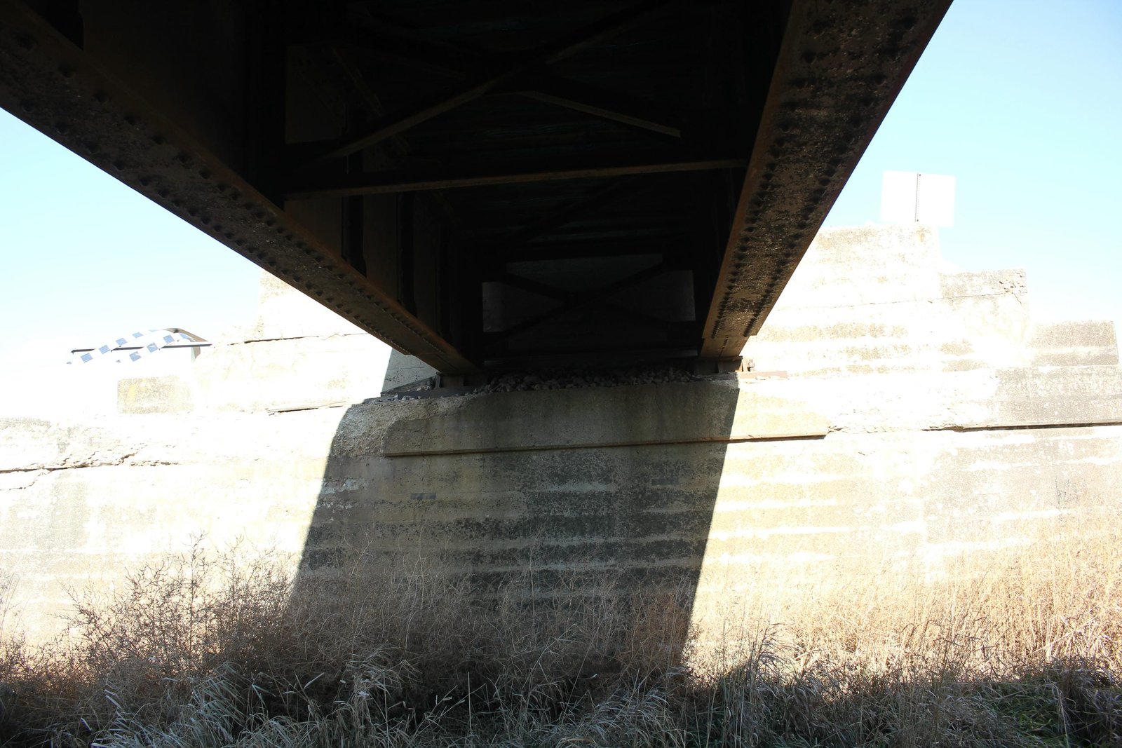 Under bridge